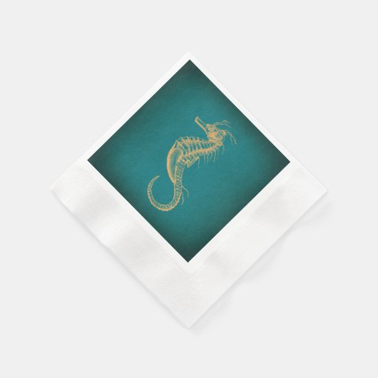  zeepaard Nautical Ocean Art Zee Horse Servet (Hoek)