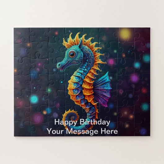 Zeepaard Onder Zee Avontuur Legpuzzel (Horizontaal)