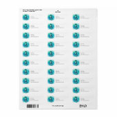 Zeepaard Onder Zee Kuststrand Etiket (Full Sheet)
