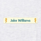 Zeepaard Ontwerp Kinderen Naam Kleding School Labe Labels (Design 2)