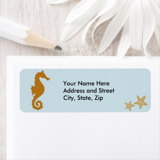 Zeepaard op blauw etiket (Insitu)