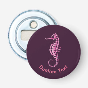 Zeepaard Roze Button Flesopener