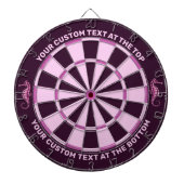 Zeepaard Roze Dartbord (Voorkant)