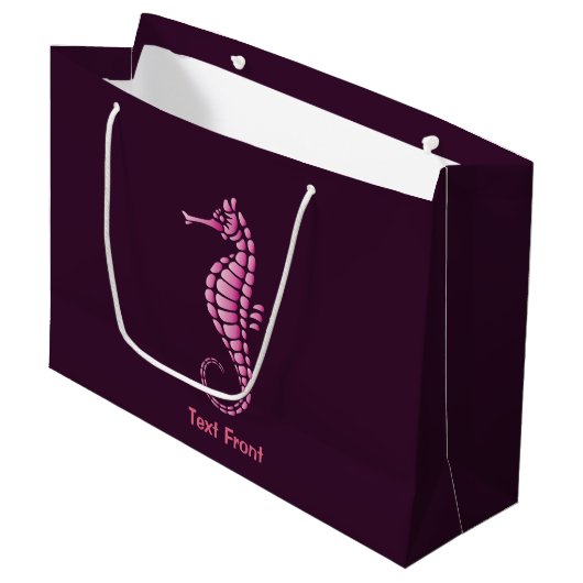 Zeepaard Roze Groot Cadeauzakje (Voorkant Gekanteld)
