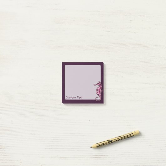 Zeepaard Roze Post-it® Notes (Op bureau)