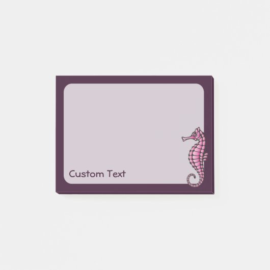 Zeepaard Roze Post-it® Notes (Voorkant)