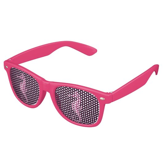Zeepaard Roze Retro Zonnebril (Gekanteld)