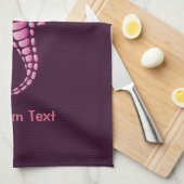 Zeepaard Roze Theedoek (Quarter Fold)