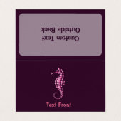 Zeepaard Roze Visitekaartje (Buitenkant ongevouwen)