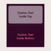 Zeepaard Roze Visitekaartje (Binnenkant ongevouwen)