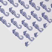 Zeepaard Silhouet Strand Thema - Blauw Tissuepapier (Detail)