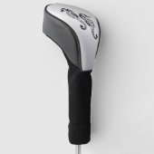 Zeepaard Zilver Golfheadcover (Schuin)