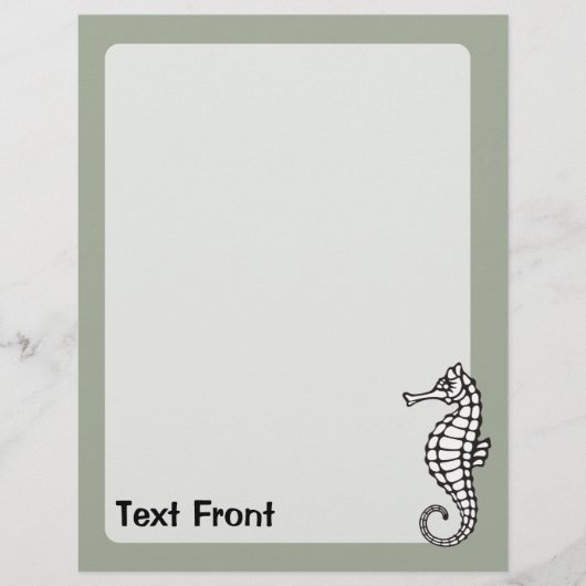 Zeepaard Zwart Flyer (Voorkant)