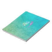 Zeepaardblaasjes in het water notitieblok (Linkerzijde)