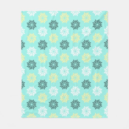 Zeepaarddrijvers Aquamarine Fleece Blanket (Voorkant)