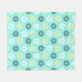 Zeepaarddrijvers Aquamarine Fleece Blanket (Voorkant (Horizontaal))