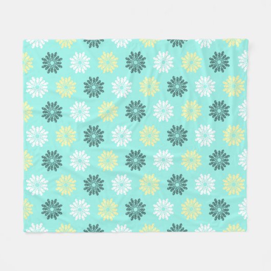 Zeepaarddrijvers Aquamarine Fleece Blanket (Voorkant (Horizontaal))