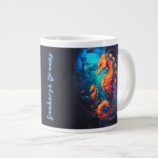 Zeepaarddromen, Surrealistisch buitenaards Sealife Grote Koffiekop (Voorkant rechts)