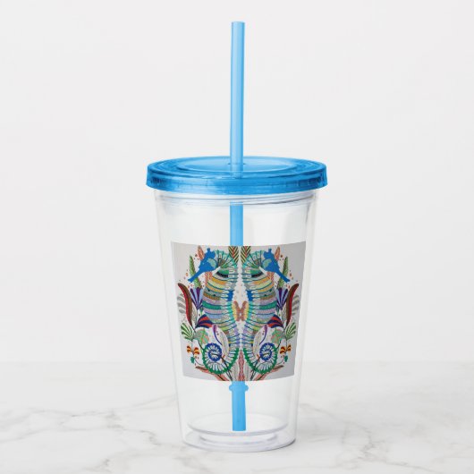 Zeepaarden Acrylcylinder Acryl Drinkbeker (Voorkant)