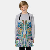 Zeepaarden All-Over Print Schort (Gedragen)