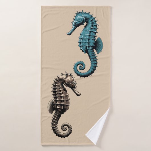 Zeepaarden bad handdoek (Badhanddoek)