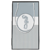 Zeepaarden Blauw Klassieke Naustische Elegantie Klein Cadeauzakje (Voorkant)