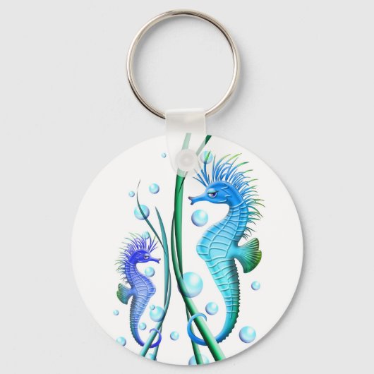 Zeepaarden Cartoon Sleutelhanger (Voorkant)