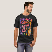 Zeepaarden - donker t-shirt (Voorkant volledig)