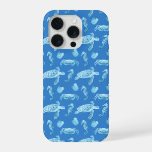 Zeepaarden en zeeschildpadden iPhone 15 pro case