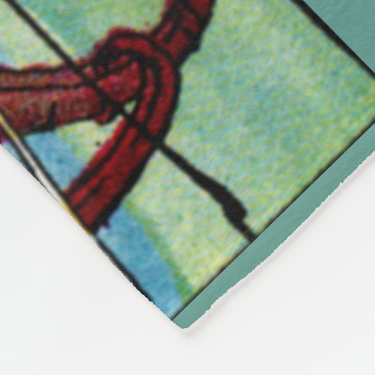 zeepaarden fleece deken (Hoek)