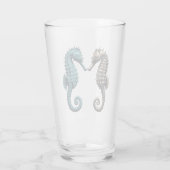 Zeepaarden glas (Achterkant)
