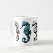 Zeepaarden koffiemok (Voorkant links)
