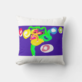 Zeepaarden kunst koning  kussen