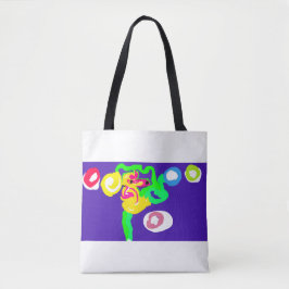 Zeepaarden kunst koning  tote bag