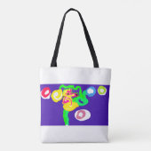 Zeepaarden kunst koning  tote bag (Achterkant)