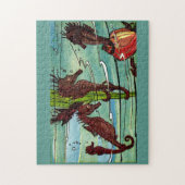 zeepaarden legpuzzel (Verticaal)
