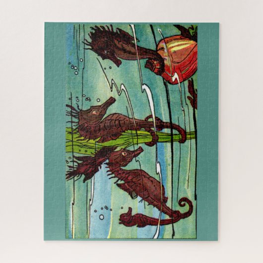 zeepaarden legpuzzel (Verticaal)