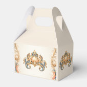 Zeepaarden luxe strandhuwelijk bedankdoosjes (Achterkant)
