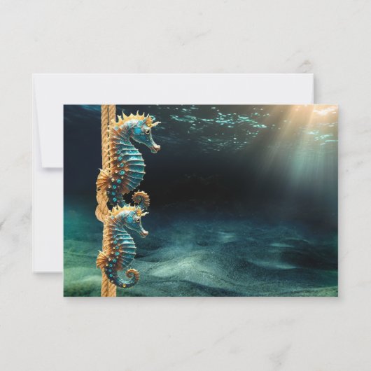 Zeepaarden Nautische Trouw RSVP Kaartje (Achterkant)