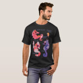 Zeepaarden - pastel t-shirt (Voorkant volledig)