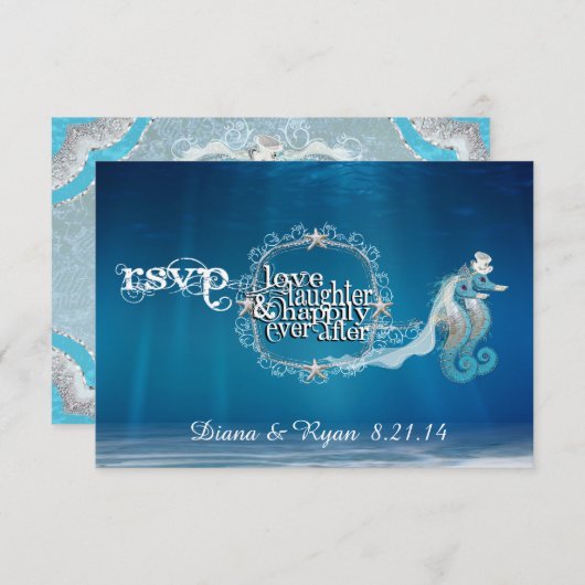 Zeepaarden RSVP voor Ever After (Voorkant / Achterkant)