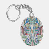 Zeepaarden Sleutelhanger van Acryl (Voorkant Links)