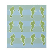 Zeepaarden & strepen  Notitieblok (Voorkant)