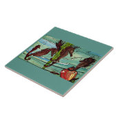 zeepaarden tegeltje (Zijkant)