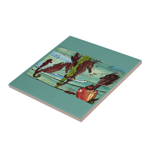 zeepaarden tegeltje (Zijkant)