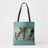 zeepaarden tote bag (Voorkant)