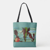zeepaarden tote bag (Achterkant)