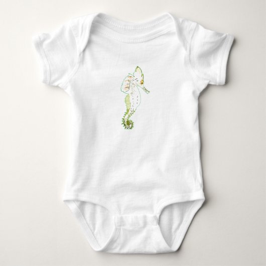 Zeepaarden Vector Kunst Jersey Bodysuit (Voorkant)