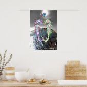 ZEepaARDEN VERLIEFDE ROZE FUCHSIA PARELMOER Poster (Keuken)