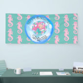 Zeepaardenbanner van de soort Mermaid Zee Spandoek (Beurs)